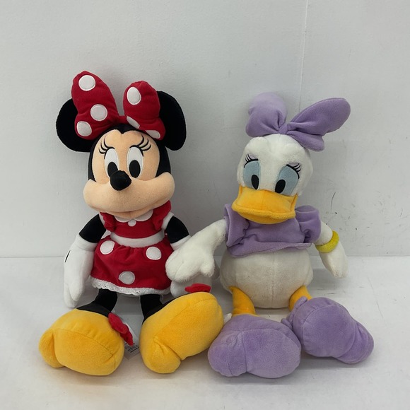 Disney Other - Disney Daisy Minnie Multicolor Stuffed Animal Plush Toy Lot